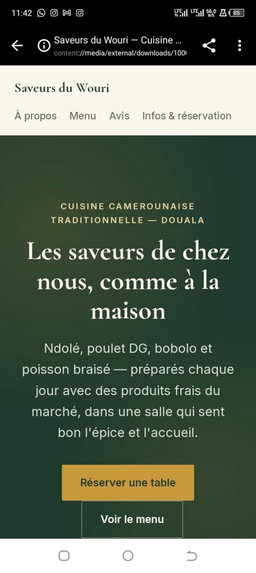 Site web vitrines