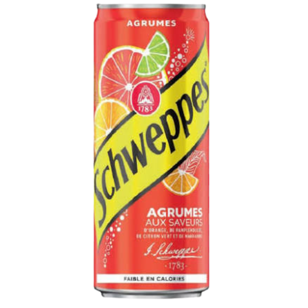 Canette Schweppes Agrumes 33cl
