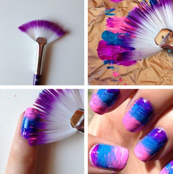 Nails fan Brush