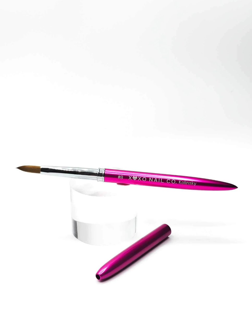 Kolinsky Acrylic Brush size 8 pink