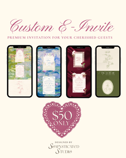 WE - Custom E-Invite Design