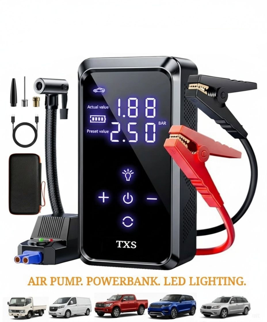 TXS Celerity P12 Jump Starter with Air Pump (4 in 1)