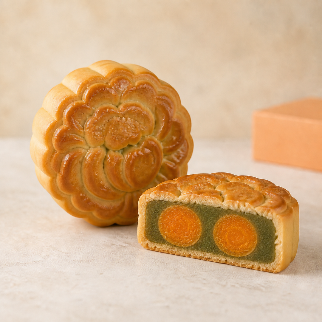 Green Tea Lotus with Double Yolk