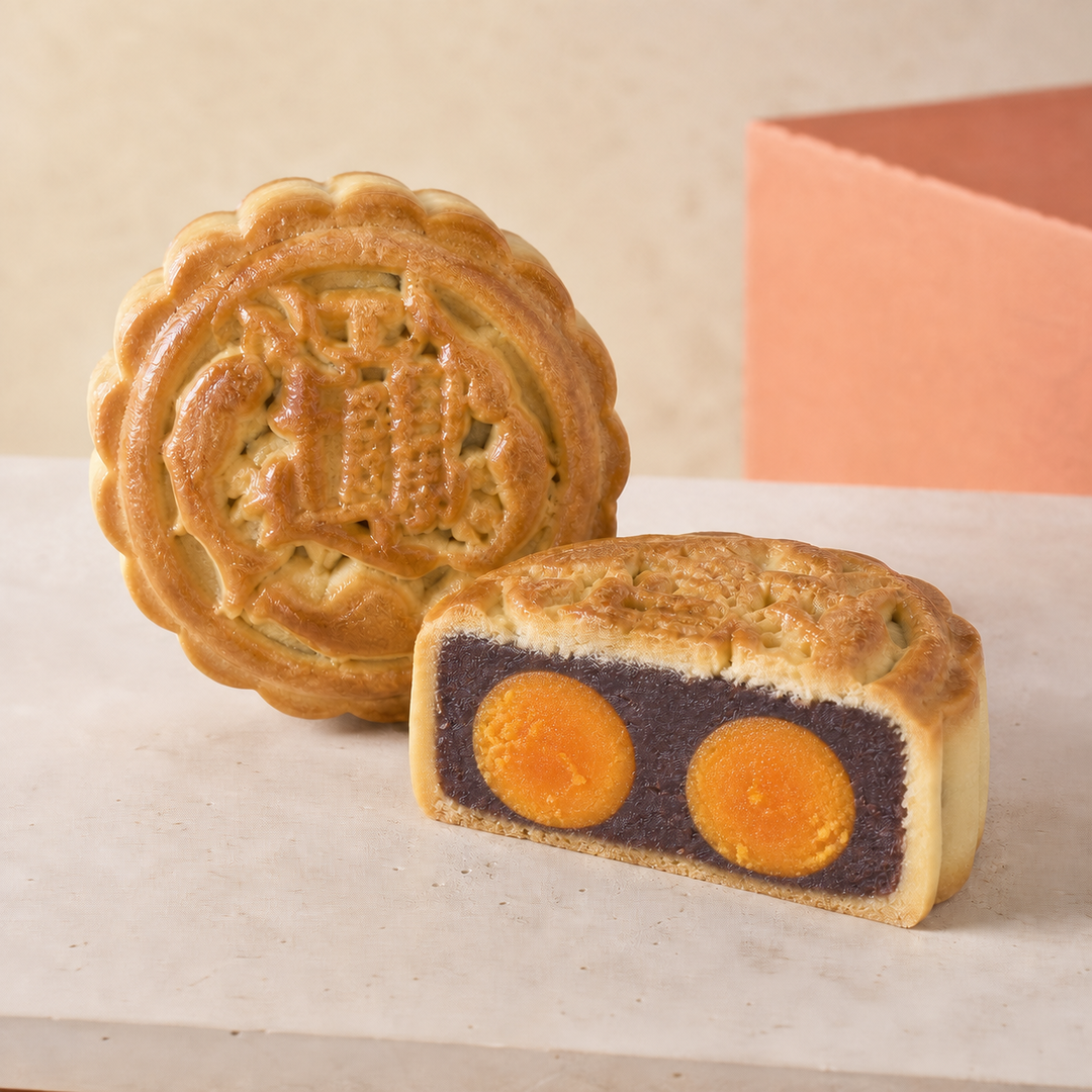 Red Bean Paste with Double Yolk