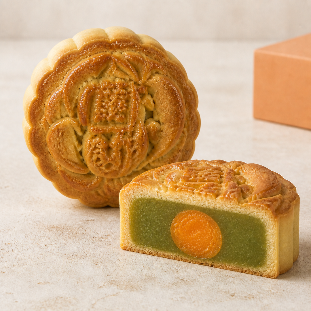 Pandan Lotus with Single Yolk