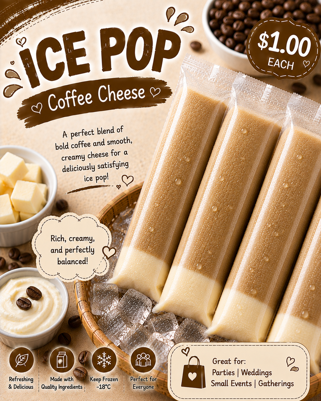 Ice pop - Coffee Cheese