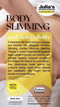 Body Slimming and Anti Cellulite 90mins 400K