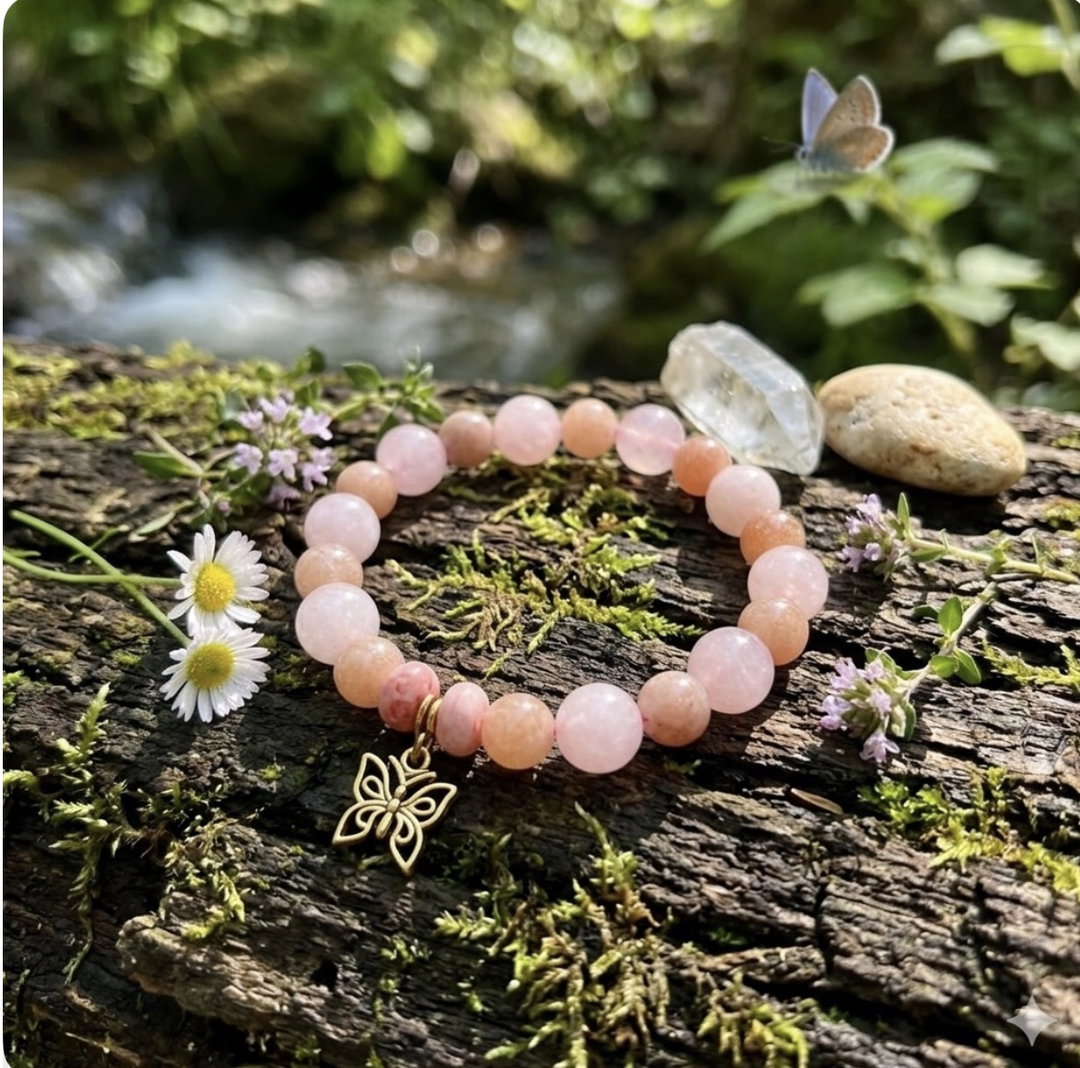 Blush Blossom Crystal Bracelet