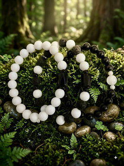 Natural Crystal Friendship Bracelets 🤍🖤