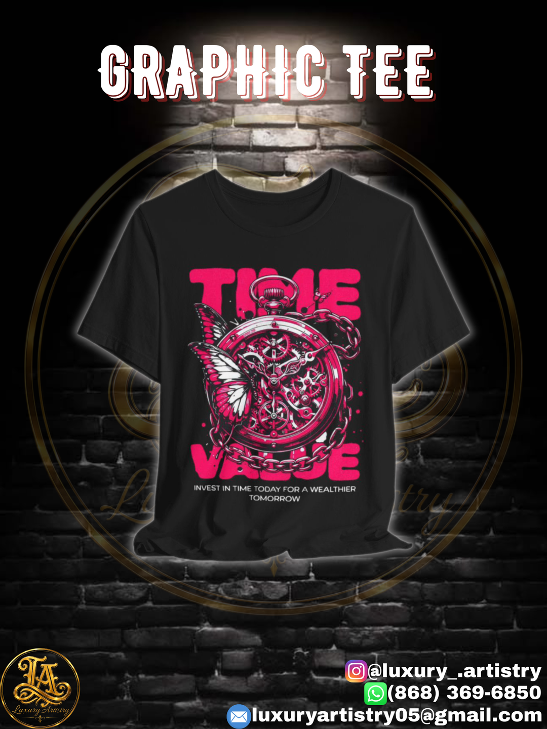 "TIME VALUE" Graphic Tee