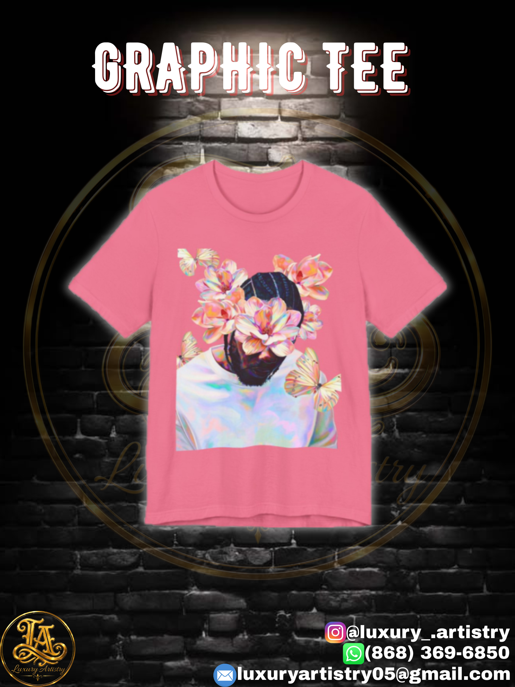 "BLOOM & BUTTERFLIES" Graphic Tee_0