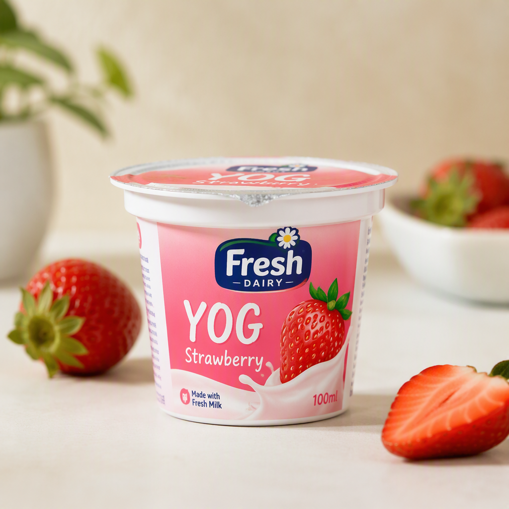 Fresh Dairy Strawberry Yog 100Ml