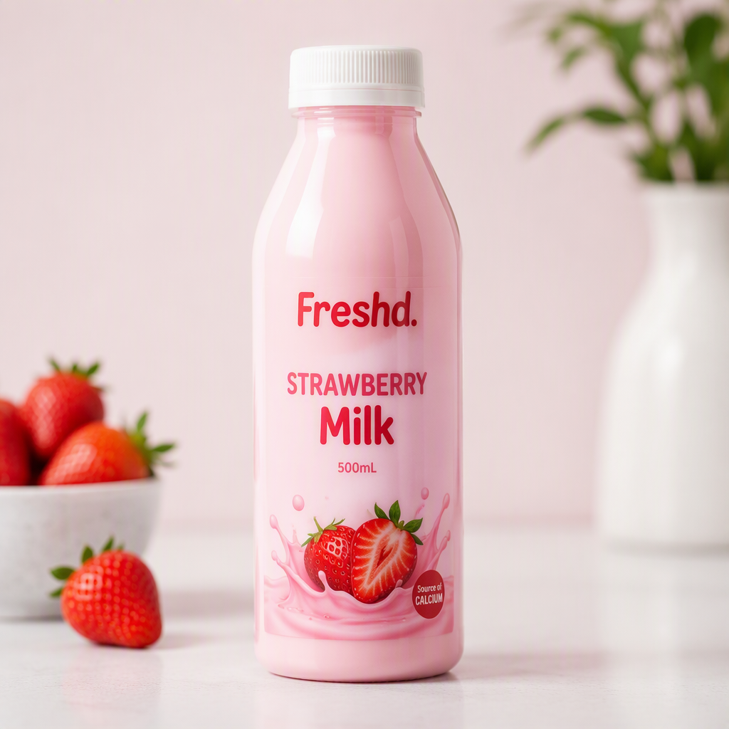 Strawberry Milk 500Ml Freshd
