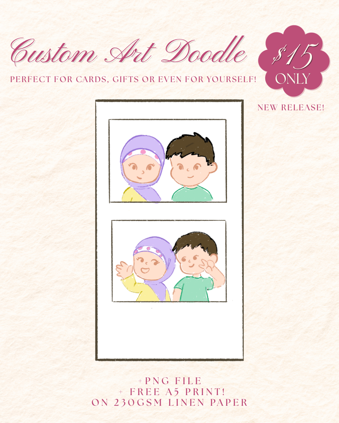 Custom Art Doodle (Photobooth Frame) _0