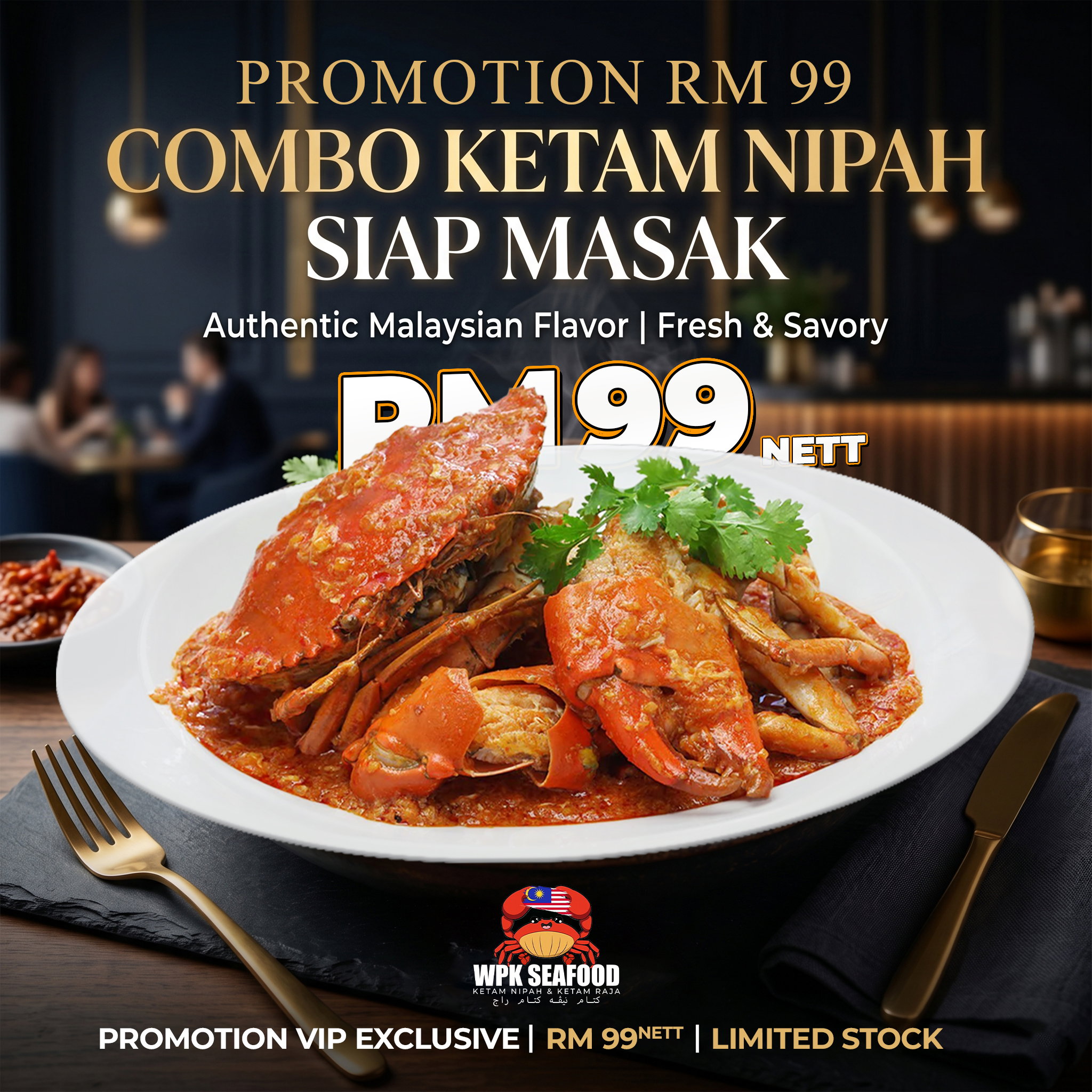【RM99】Combo Masak Ketam Nipah