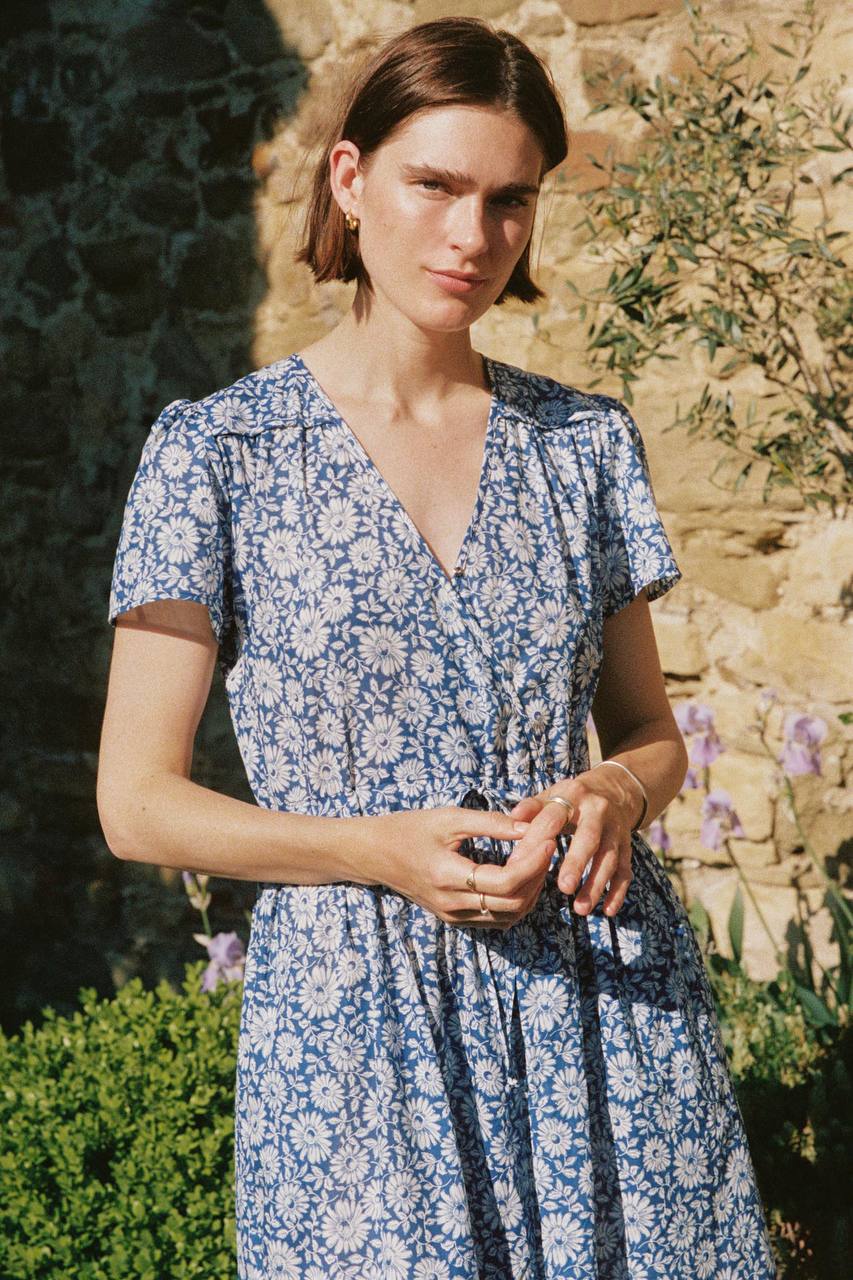 Dawn Dress | Aster Field Lapis (S)_0