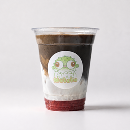 Strawberry Iced Hojicha Latte