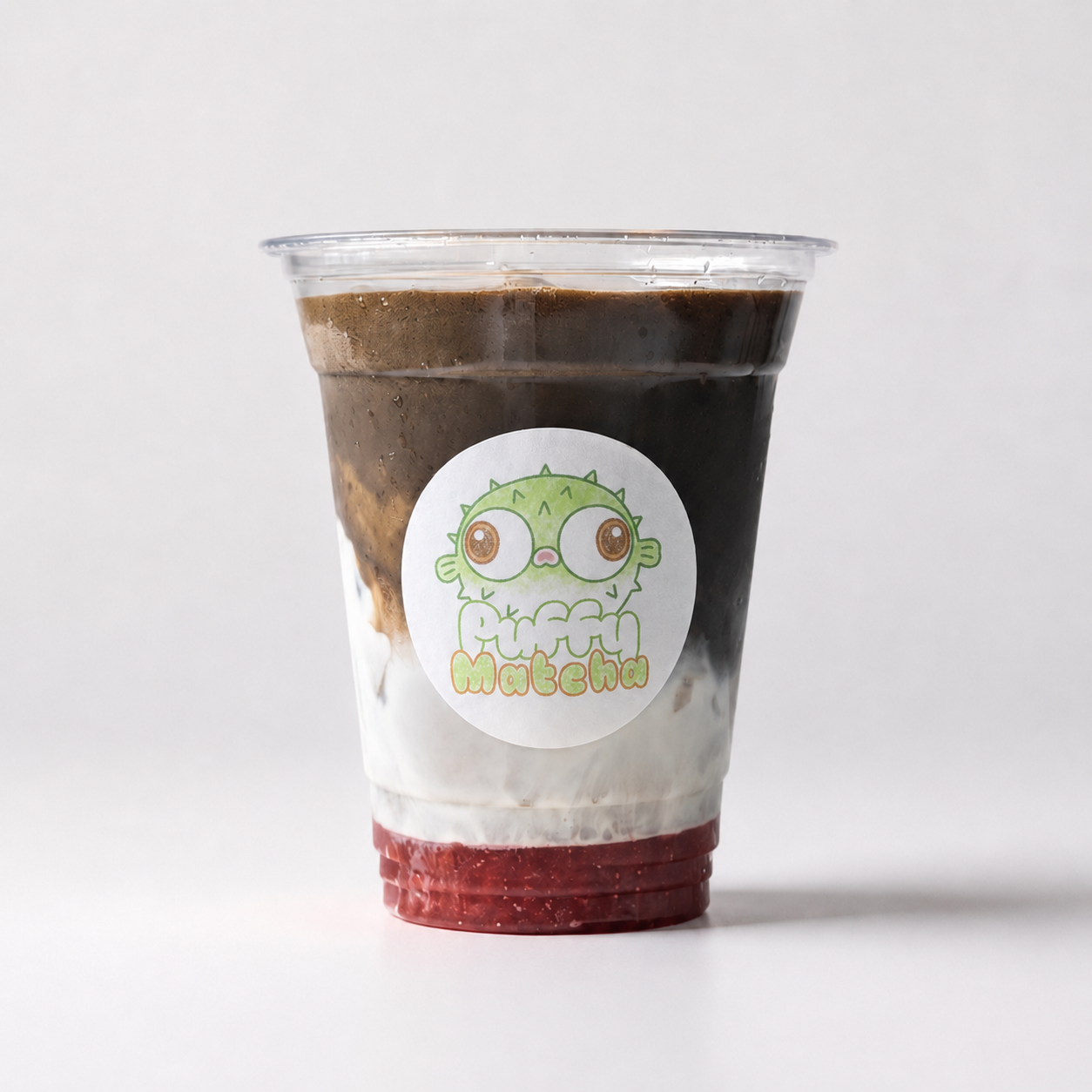 Strawberry Iced Hojicha Latte