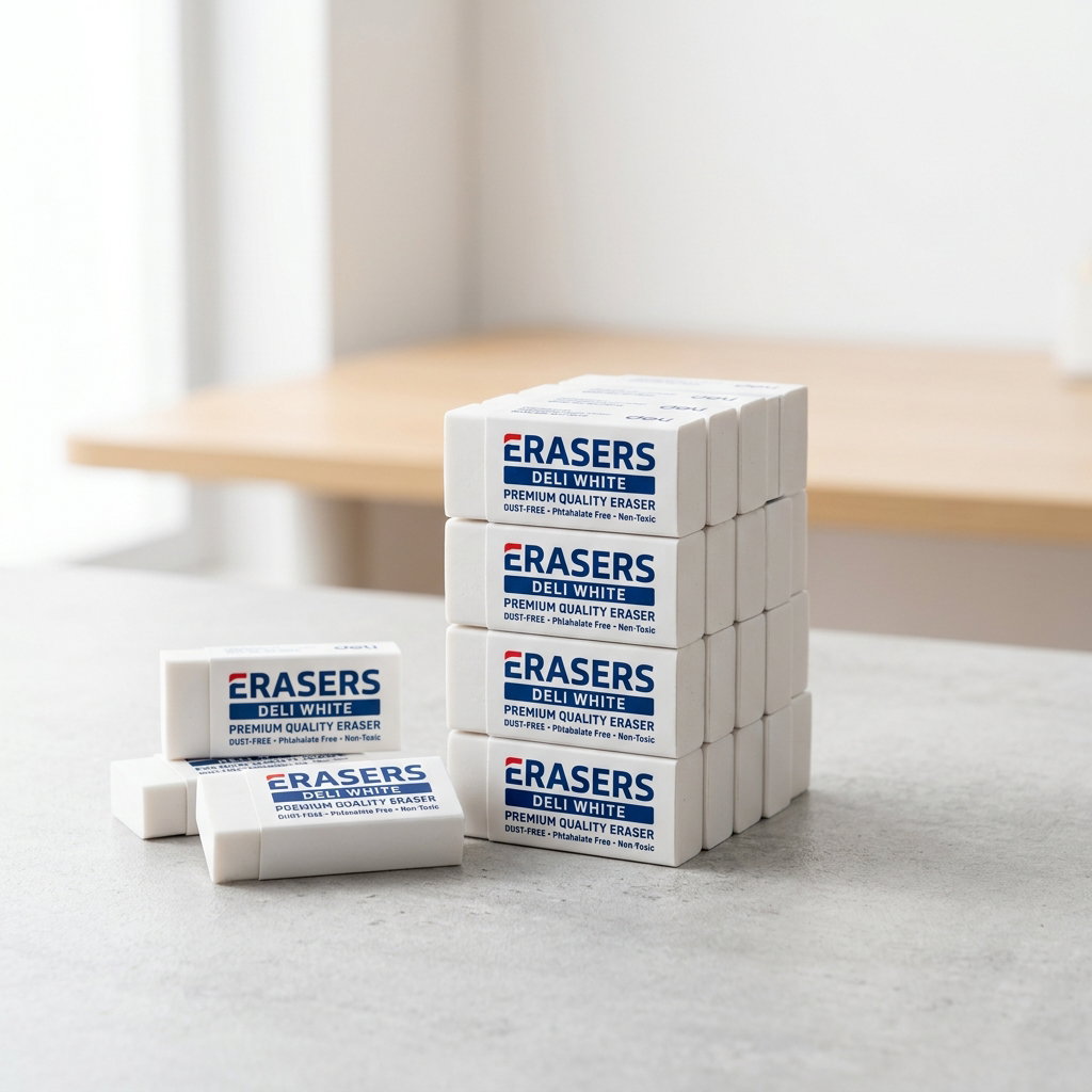 Erasers deli white