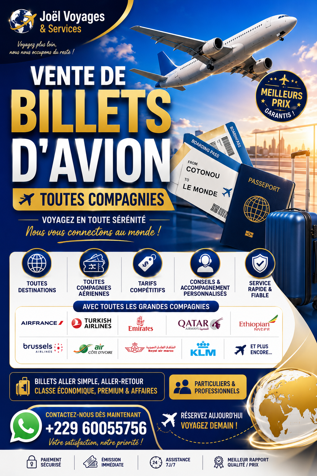 Billets d'avions