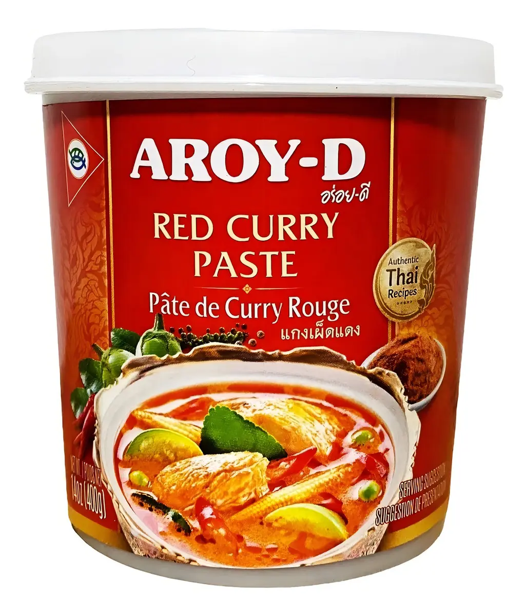 Pasta de Curry Rojo Aroy-D de 400 gr