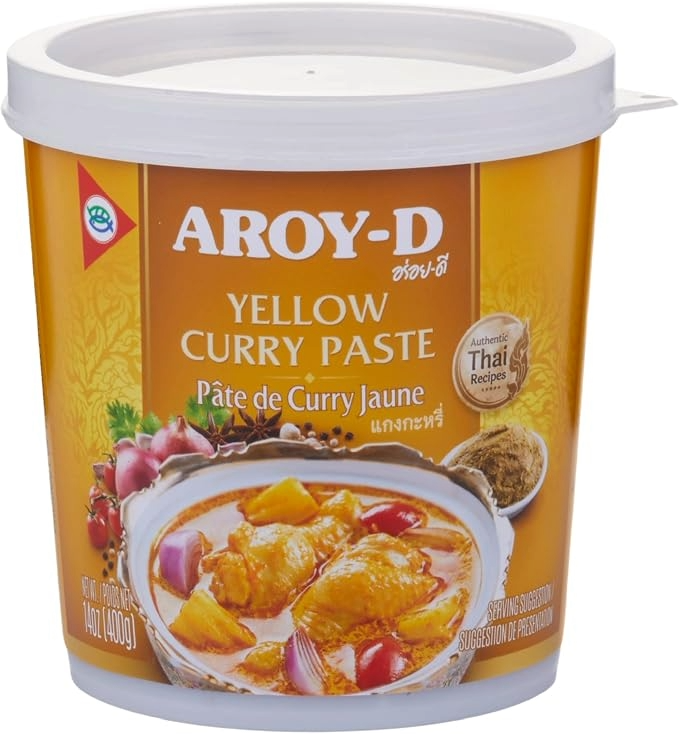 Pasta de Curry Amarillo Aroy-D de 400 gr