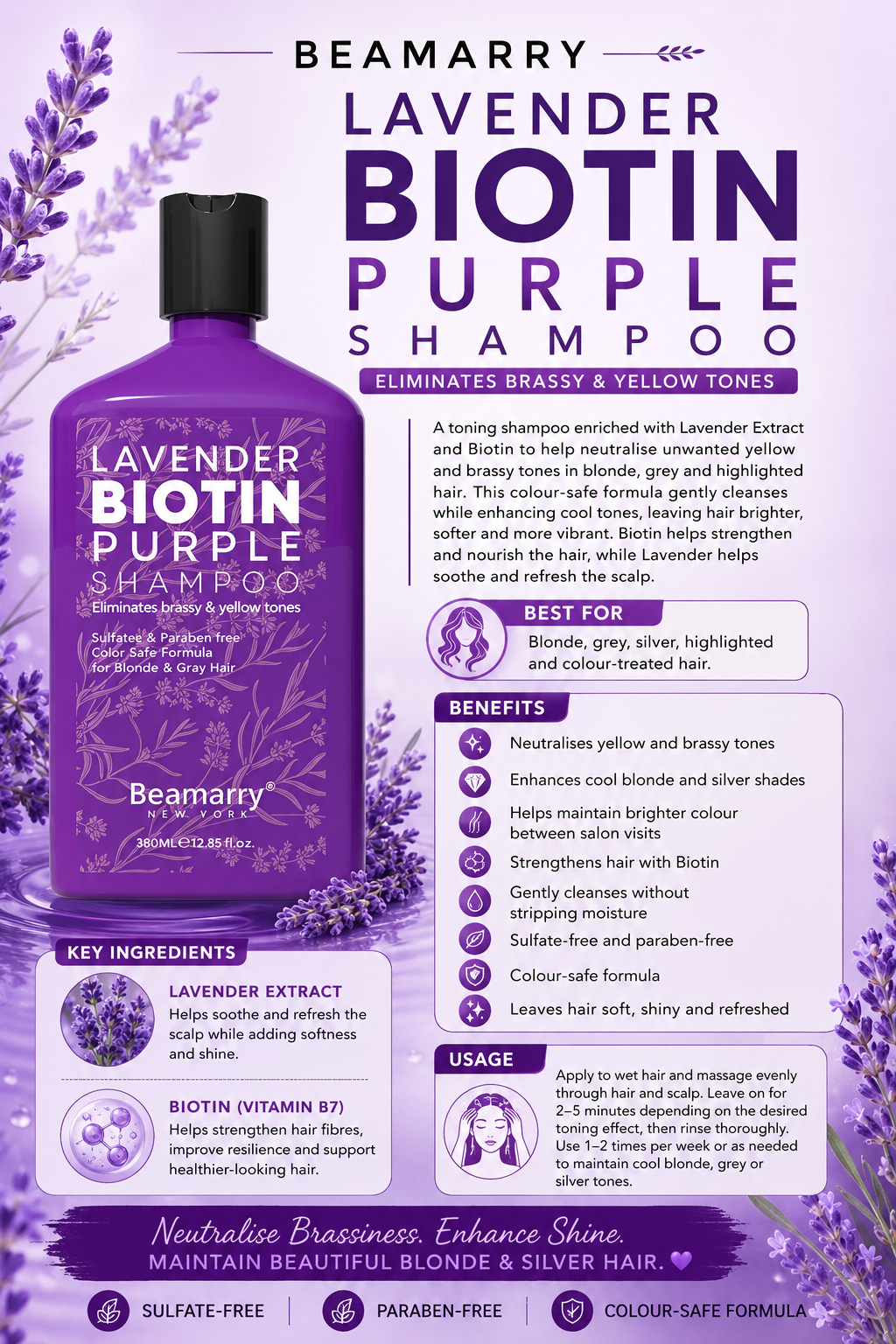 Lavender Biotin Purple Shampoo