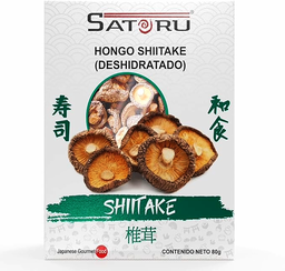 Hongo Shiitake deshidratado Satoru caja de 80 gr