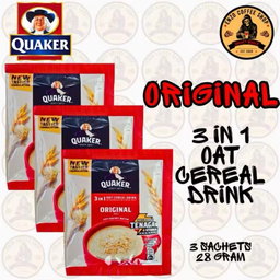 Quaker 3in1 oat cereal drink 28g