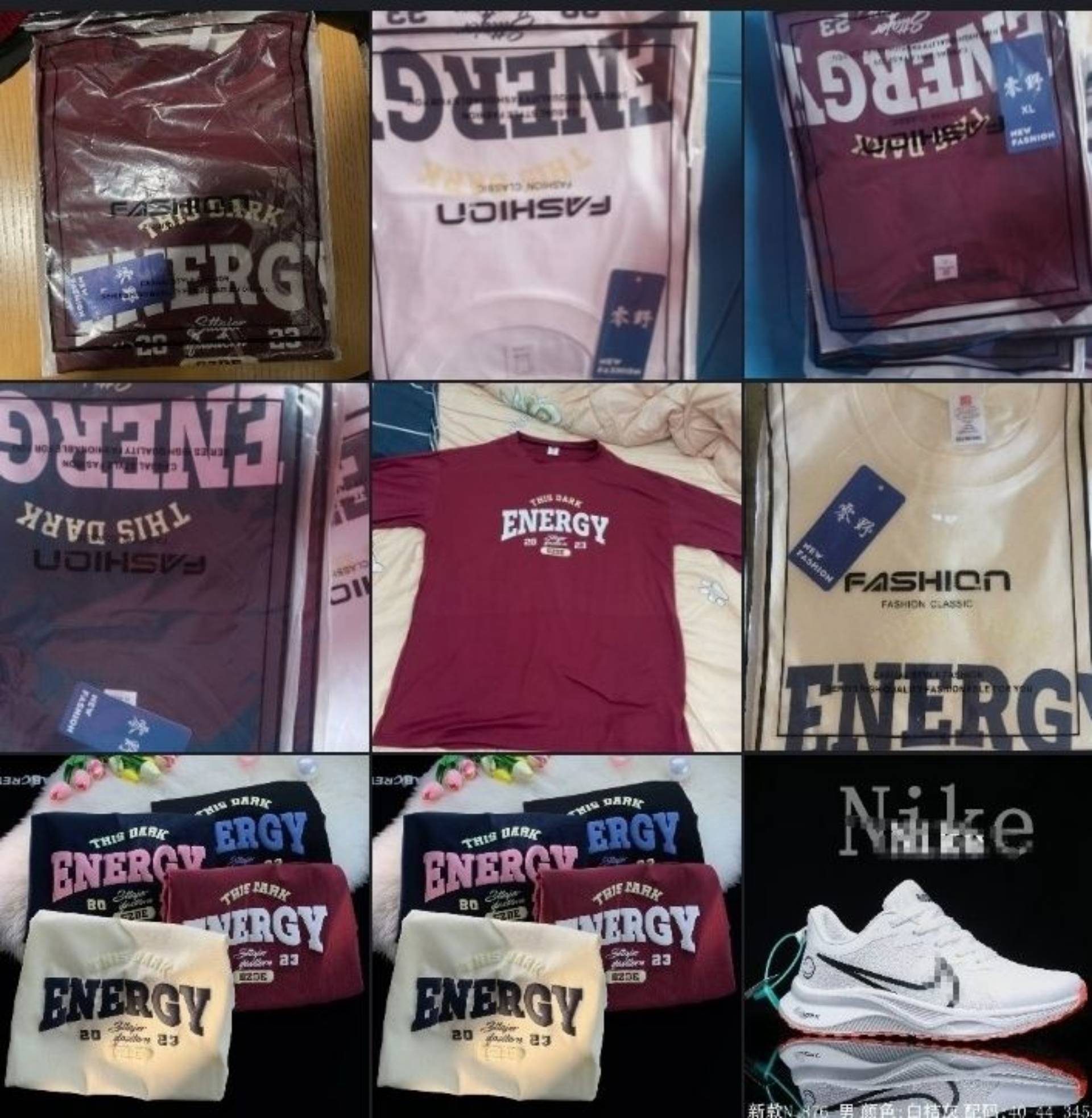 Wine Red American retro T-shirt men's short sleeve oversize summer fashion brand Cotton loose half sleeve top fashion_0