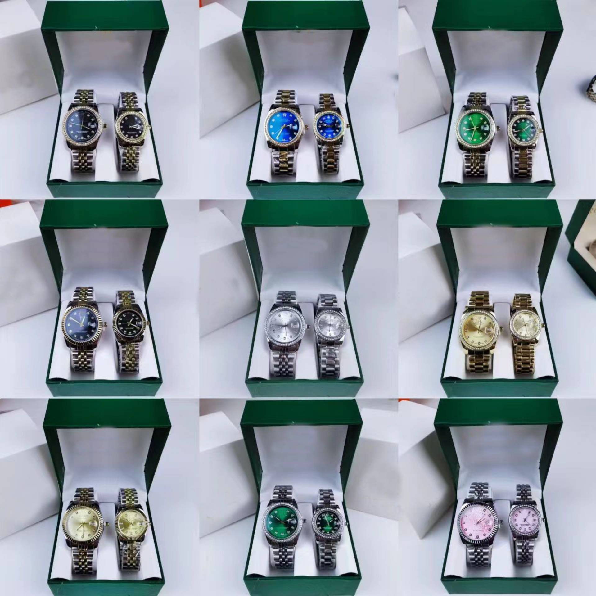 Couple Steel Band Pair Watch Simple High-value Quartz Watch Fashion Accessible Luxury High-end Waterproof Quartz Steel Band Watch_0