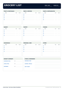 Home & Family Printables