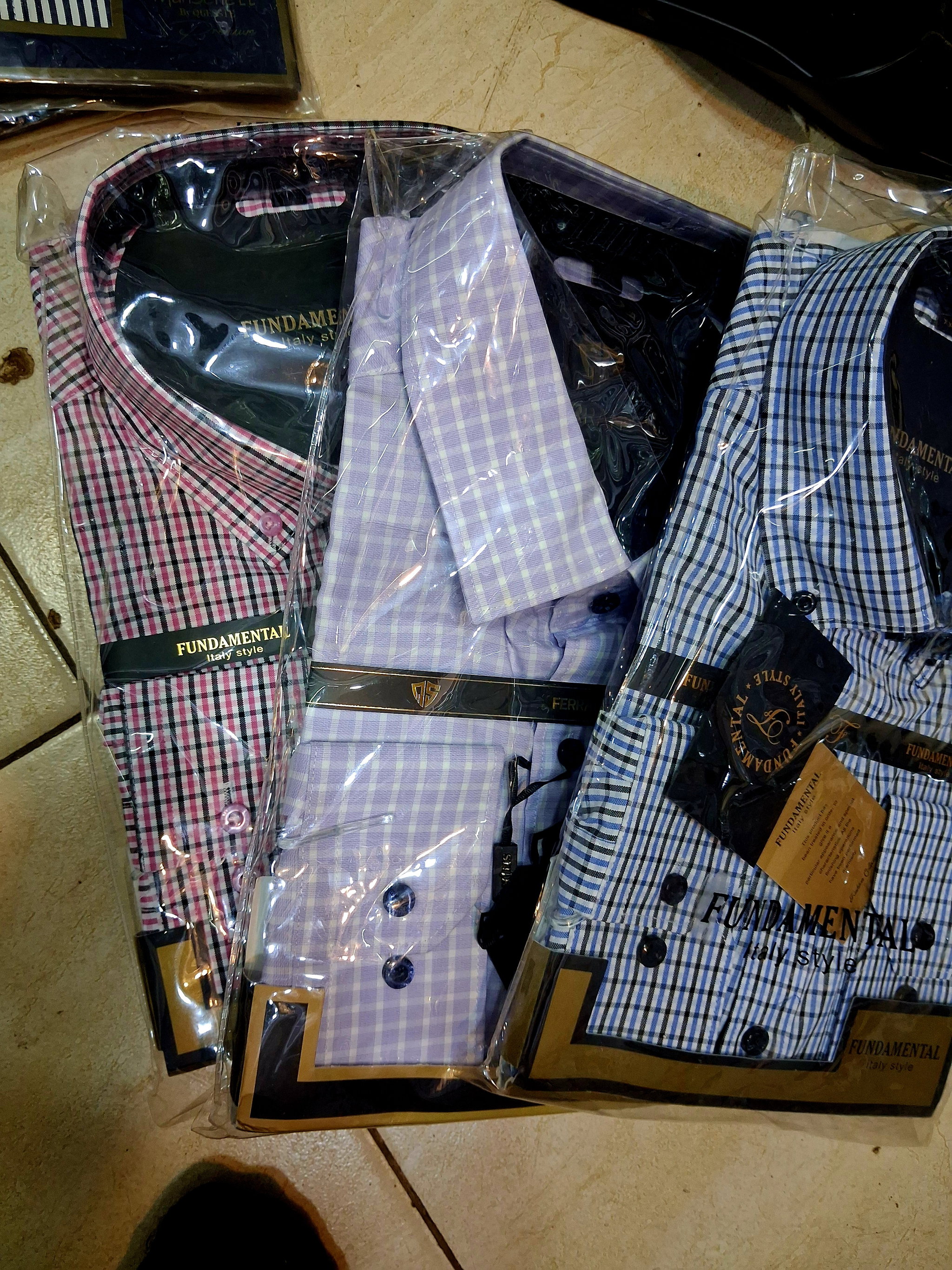 Mens checked office shirts long sleeve multicolor_0
