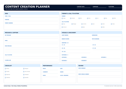 Social Media Content Planner