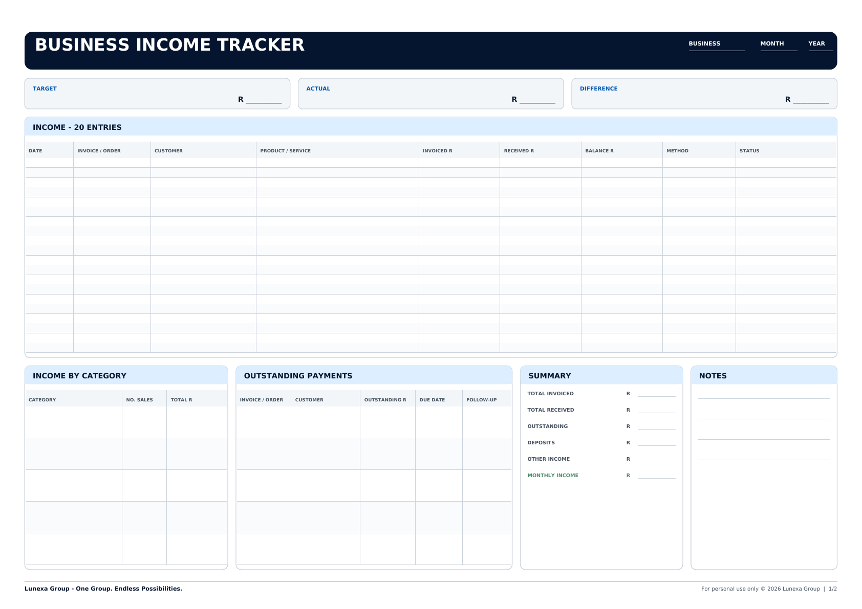 Monthly Business Income & Expense Tracker_0
