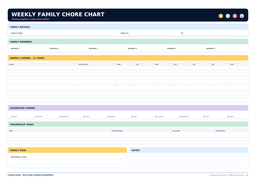 Printable Family Chore Chart