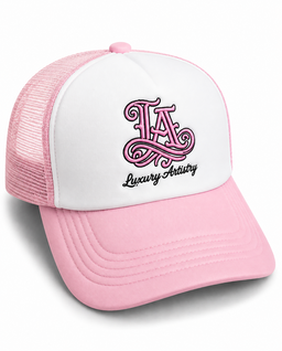 “Luxury Artistry” Plain - Light Pink Trucker Hat