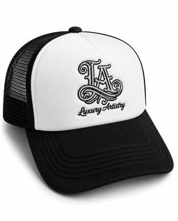 “Luxury Artistry” Plain - Black Trucker Hat
