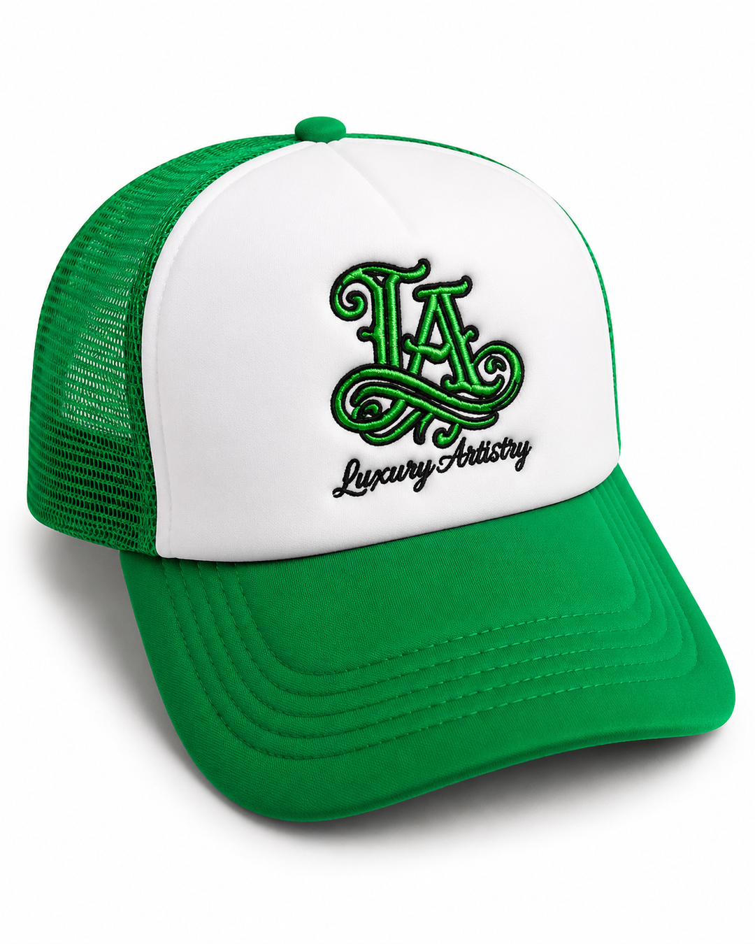 “Luxury Artistry” Plain - Green Trucker Hat