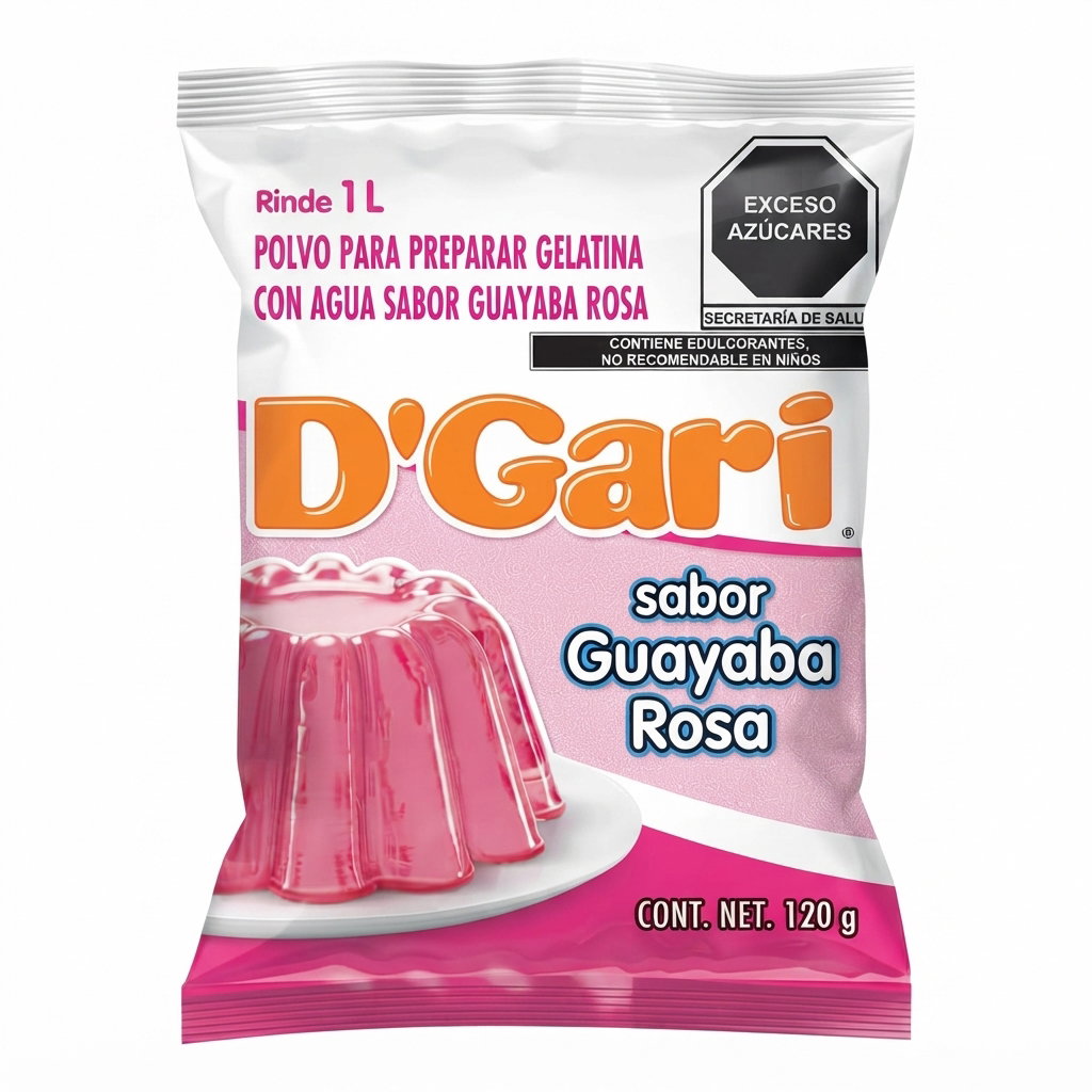 D´Gari sabor guayaba rosa 120 gr