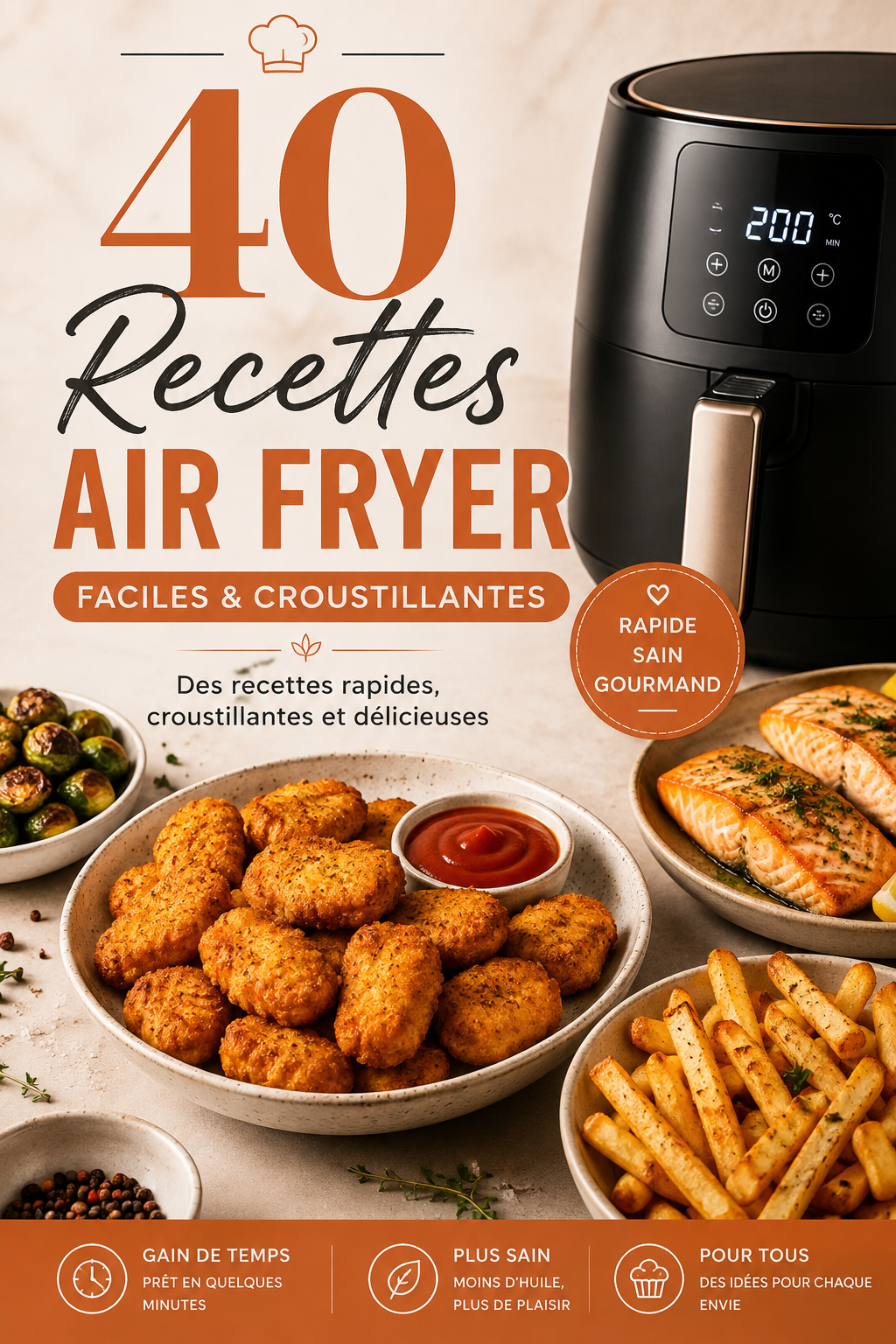 40 Recettes Air Fryer Faciles & Croustillantes_0