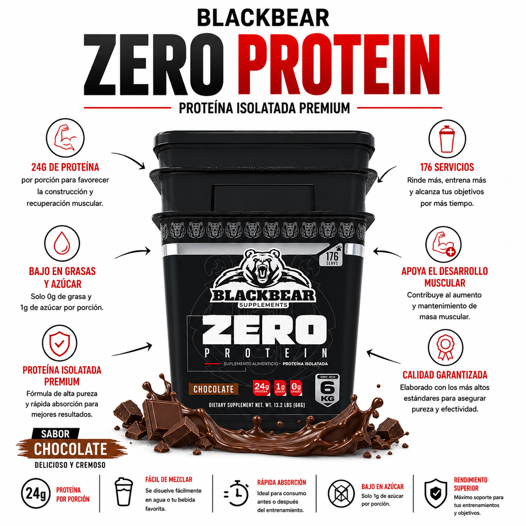 Zero Protein BLACKBEAR Cubeta 