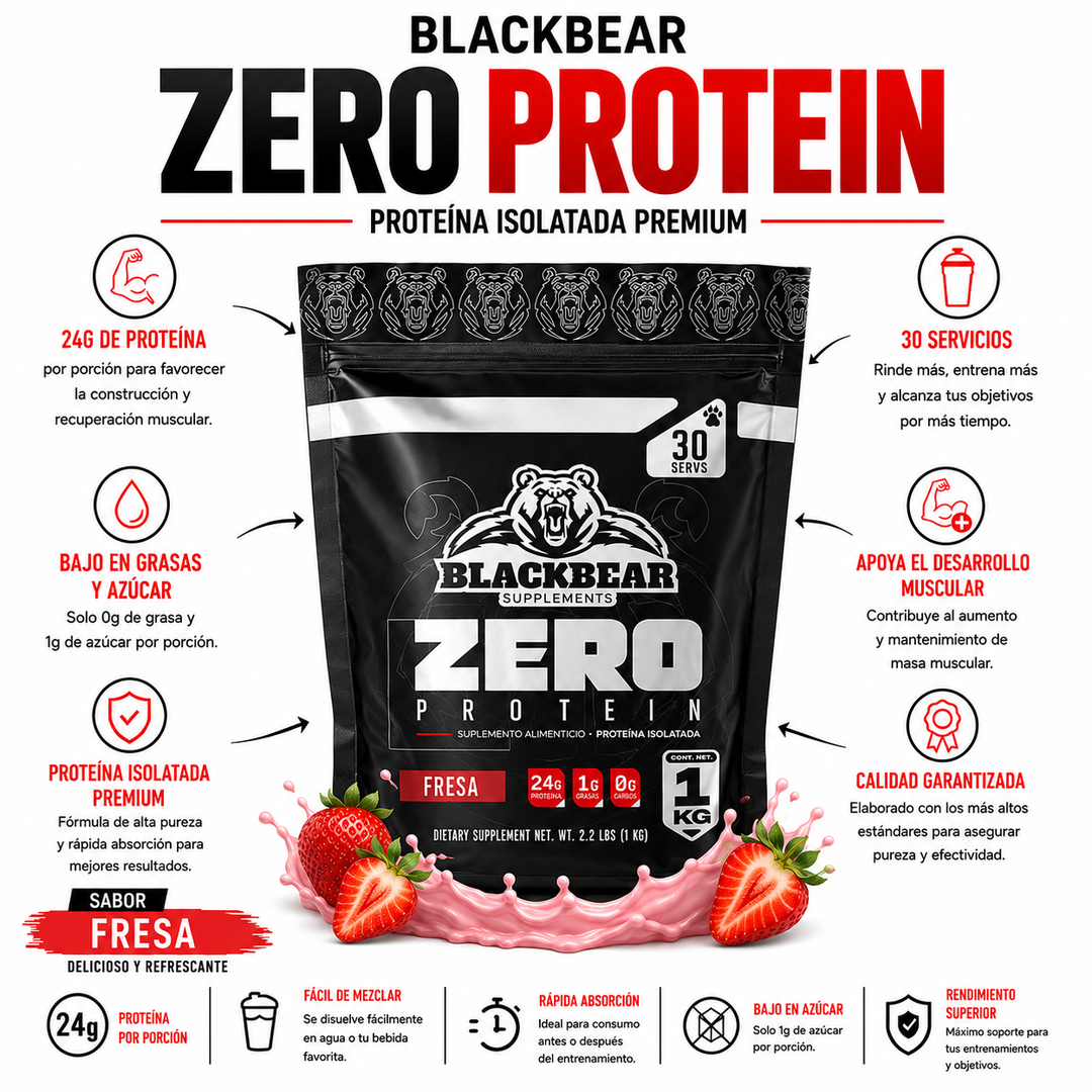 Zero Protein BLACKBEAR 30servicios 