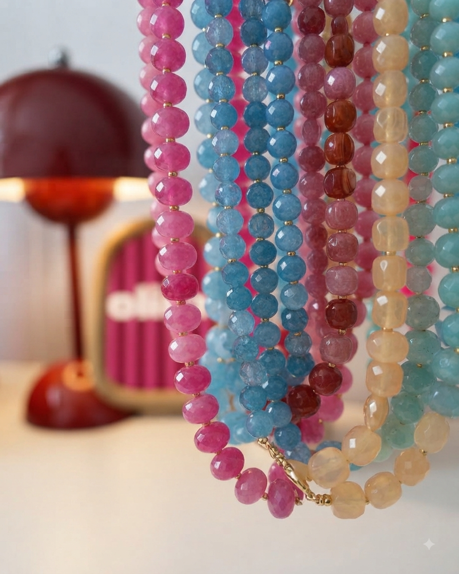Multicolor Beaded Necklace _0