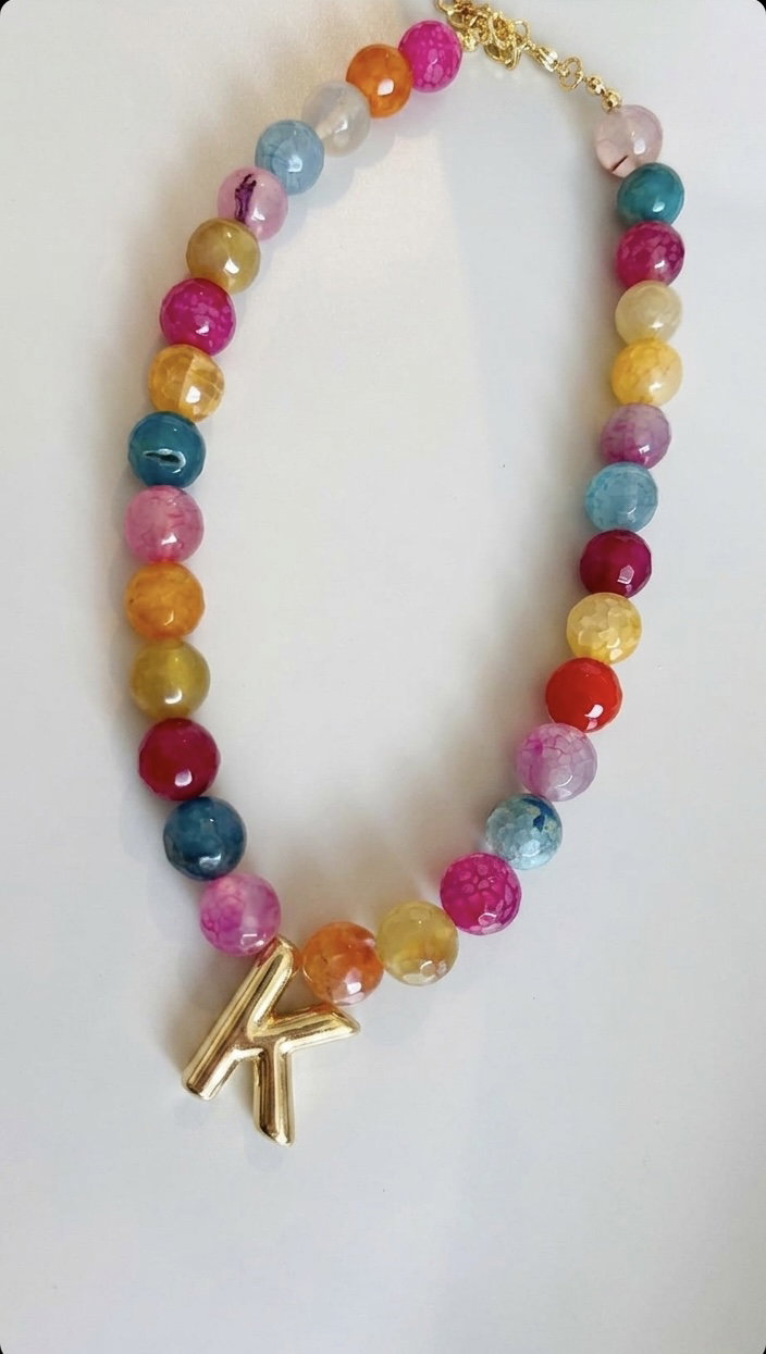 Collar Multicolor + Inicial