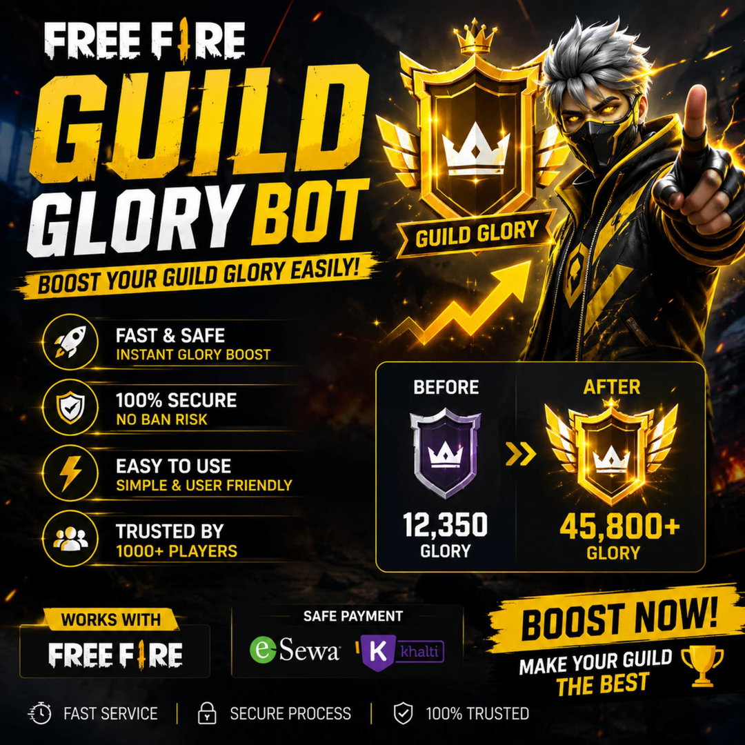 🔥 FREE FIRE GUILD GLORY BOT BD SERVER 🤖 | FAST & EASY GLORY BOOST 🚀