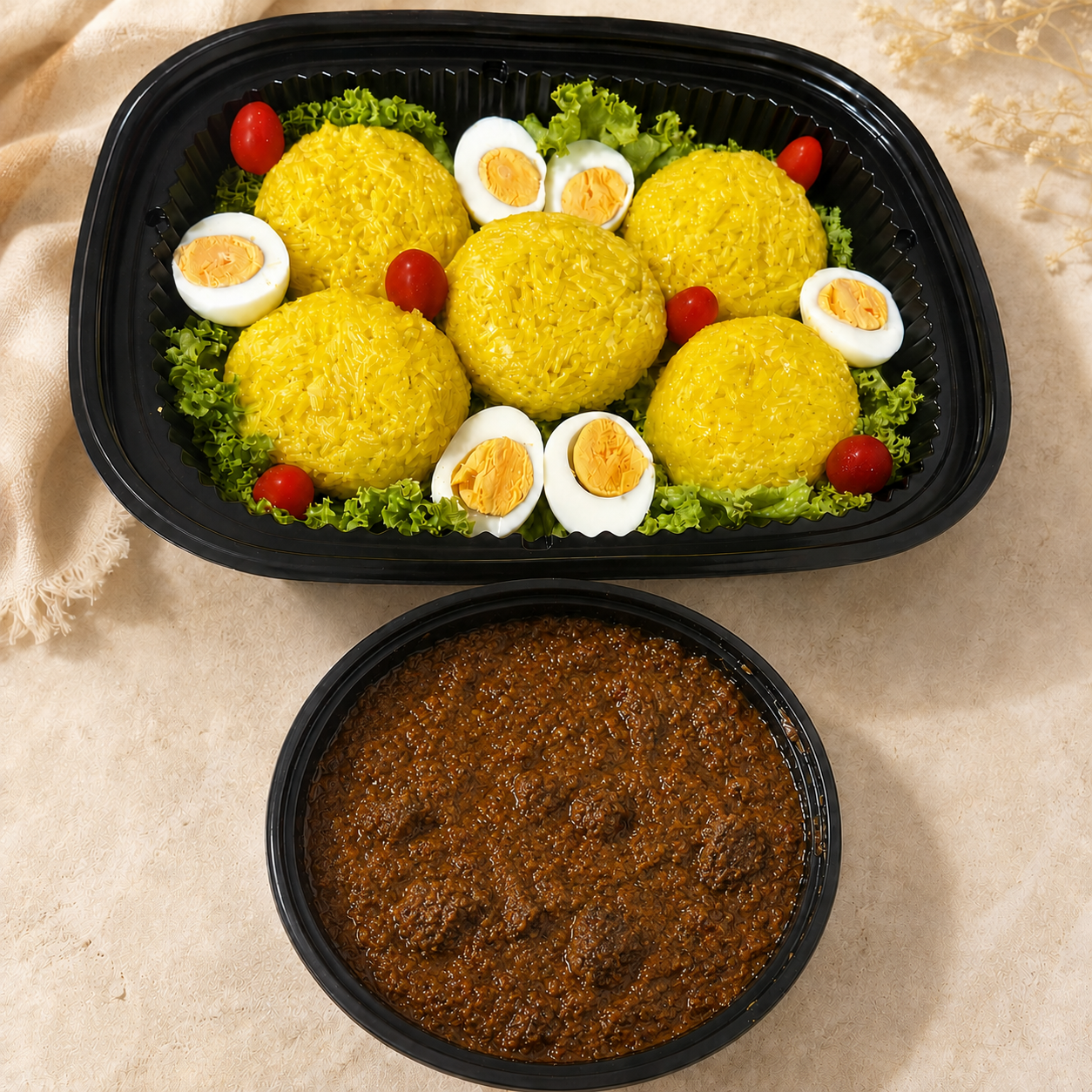 Pulut kuning (Beef Rendang)_3