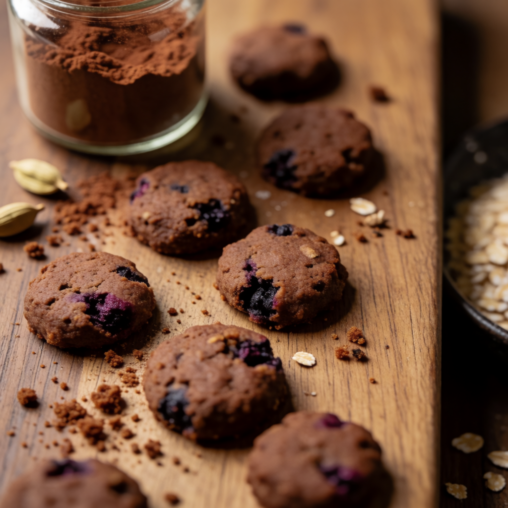 Cocoa Blueberry Cookies