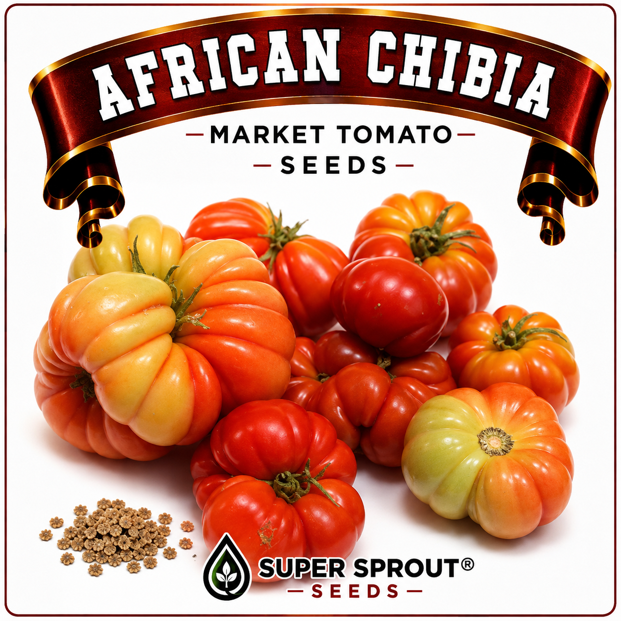 🍅AFRICAN CHIBIA MARKET TOMATO🍅 x 15+ seeds