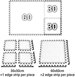 FOAM FLOOR KID PLAYMAT 12PC / SET 30CM X 1CM